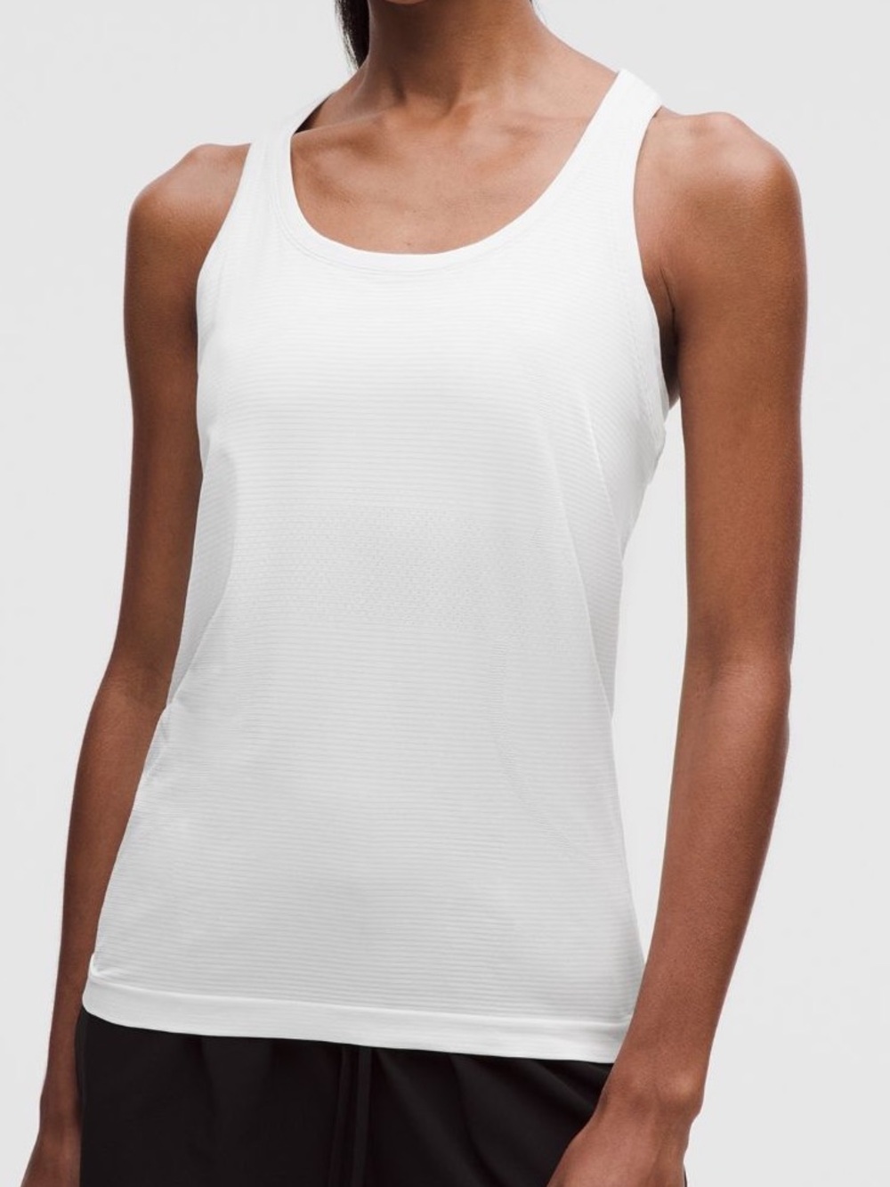 lululemon athletica White Ribbed Performance Tank 5
